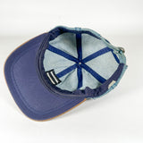 Vintage 90's Antamex Denim Leather Brim Strapback Hat