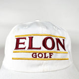 Vintage 90's Elon University Golf Split Bar Hat