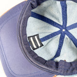 Vintage 90's Antamex Denim Leather Brim Strapback Hat