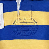 Vintage 90s Polo Ralph Lauren Class K1 Rugby Shirt Blue Yellow
