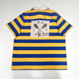 Vintage 90s Polo Ralph Lauren Class K1 Rugby Shirt Blue Yellow