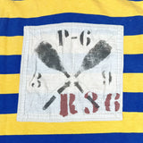Vintage 90s Polo Ralph Lauren Class K1 Rugby Shirt Blue Yellow