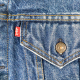 Vintage 80's Levi’s Cotton Flannel Lined Denim Jacket