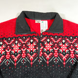 Vintage 90's Columbia Fair Isle Fleece Quarter Zip Fleece Sweatshirt
