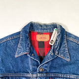 Vintage 80's Levi’s Cotton Flannel Lined Denim Jacket