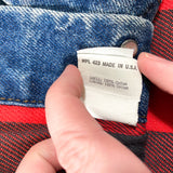 Vintage 80's Levi’s Cotton Flannel Lined Denim Jacket