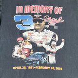 Vintage 2001 Dale Earnhardt “In Memory Of #3” NASCAR Tribute T-Shirt