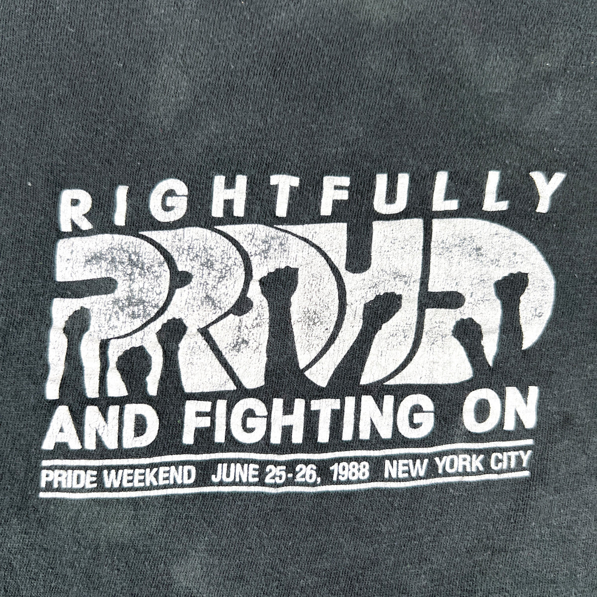 Vintage 1988 NYC Pride Weekend “Rightfully Proud and Fighting On” T-Sh ...