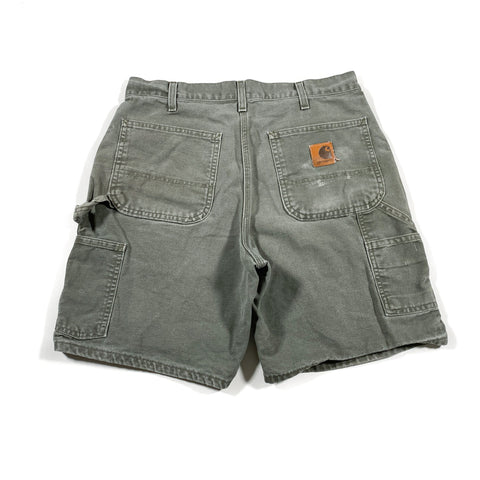 Vintage Y2K Carhartt Green Carpenter Shorts