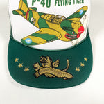 Vintage 80's P-40 Flying Tiger Trucker Hat