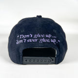 Vintage Y2K Jimmy Z Don't Give Up Black Snapback Hat