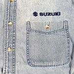 Vintage 90's Suzuki Style Wrangler Denim Button Up Shirt