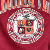 Vintage 90’s Virginia Tech Seal Logo Crewneck Sweatshirt