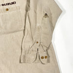 Vintage 90's Suzuki Style Khaki Button Up Shirt