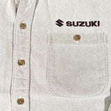 Vintage 90's Suzuki Style Khaki Button Up Shirt