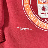 Vintage 90’s Virginia Tech Maroon Seal Logo Crewneck Sweatshirt