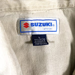 Vintage 90's Suzuki Style Khaki Button Up Shirt