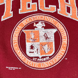 Vintage 90’s Virginia Tech Maroon Seal Logo Crewneck Sweatshirt