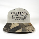 Vintage 90's Dury's Gun Shop Texas Camo Hat