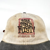 Vintage 90's Foursquare First Things First Joshua 1:8 Hat