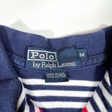 Vintage 90’s Polo by Ralph Lauren USA-Made Navy Red White Stripe Polo Shirt