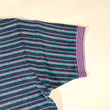 Vintage 90’s Colours by Alexander Julian Striped Knit Polo Shirt
