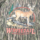 Vintage 80's Realtree Whitetail Deer Camo Pocket Hunting T-Shirt