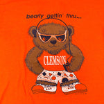 Vintage 1987 Clemson Tigers Bearly Gettin Thru T-Shirt