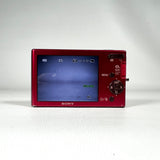 Modern 2009 Sony Cyber-shot DSC-W180 10.1MP Red Digital Camera