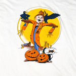 Vintage 90's Halloween Scarecrow Cat Pumpkin T-Shirt