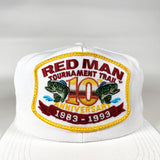 Vintage 1993 Red Man Tournament Trail Fishing Hat