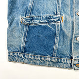 Vintage 90s Harley-Davidson Eagle Patch Denim Biker Vest