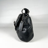 Modern 2010 Coach Black Leather Pleated Shoulder Bag Purse