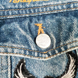 Vintage 90s Harley-Davidson Eagle Patch Denim Biker Vest