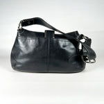 Modern 2010 Coach Black Leather Pleated Shoulder Bag Purse