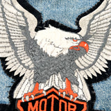 Vintage 90s Harley-Davidson Eagle Patch Denim Biker Vest