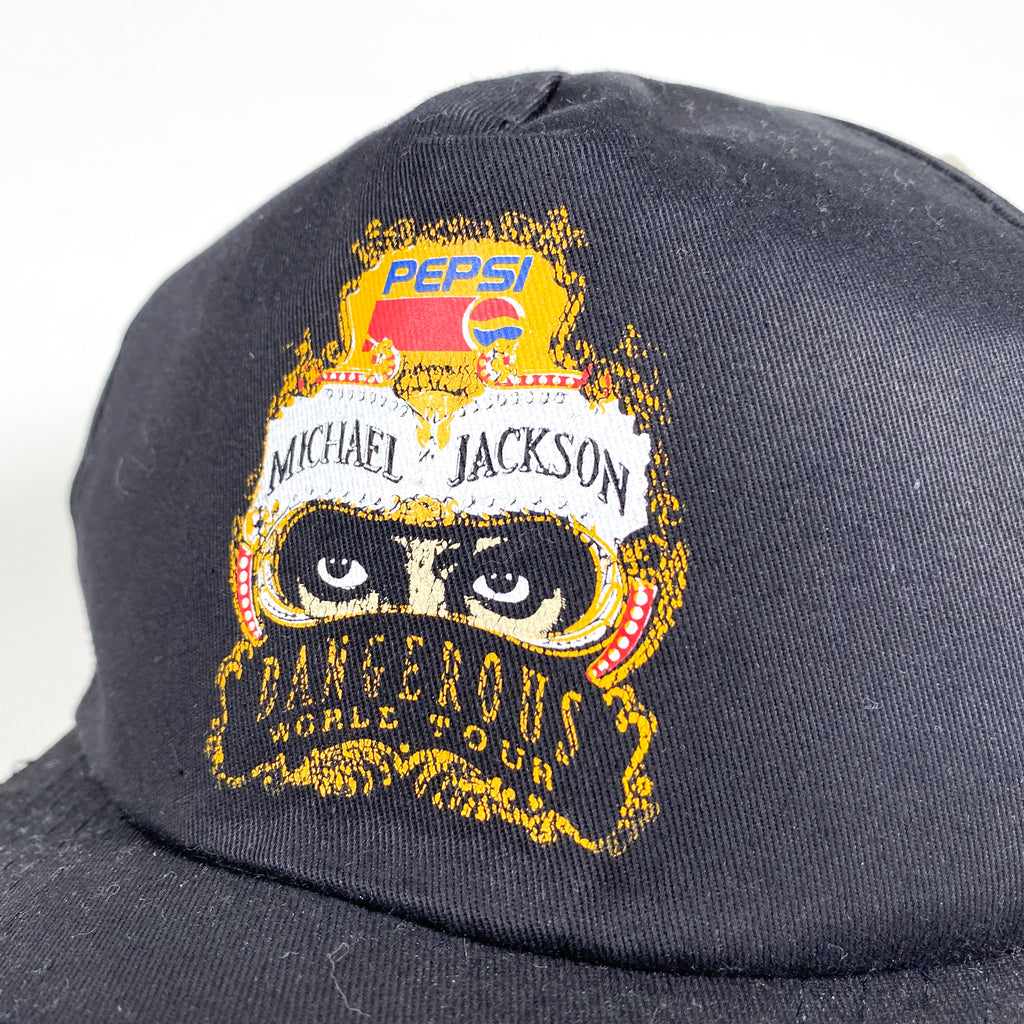 Vintage 90's Michael Jackson Dangerous World Tour Pepsi Hat