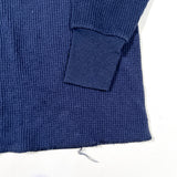 Vintage 90's Indera Navy Blue Waffle Knit Thermal Long Sleeve Shirt