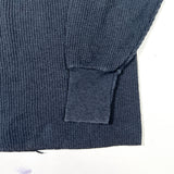 Vintage 90's Indera Black Waffle Knit Thermal Long Sleeve Shirt