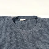 Vintage 90's Indera Black Waffle Knit Thermal Long Sleeve Shirt