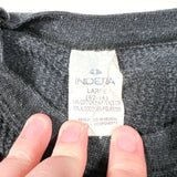 Vintage 90's Indera Black Waffle Knit Thermal Long Sleeve Shirt