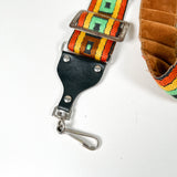 Vintage 70's Woven Geometric Padded Camera Shoulder Strap
