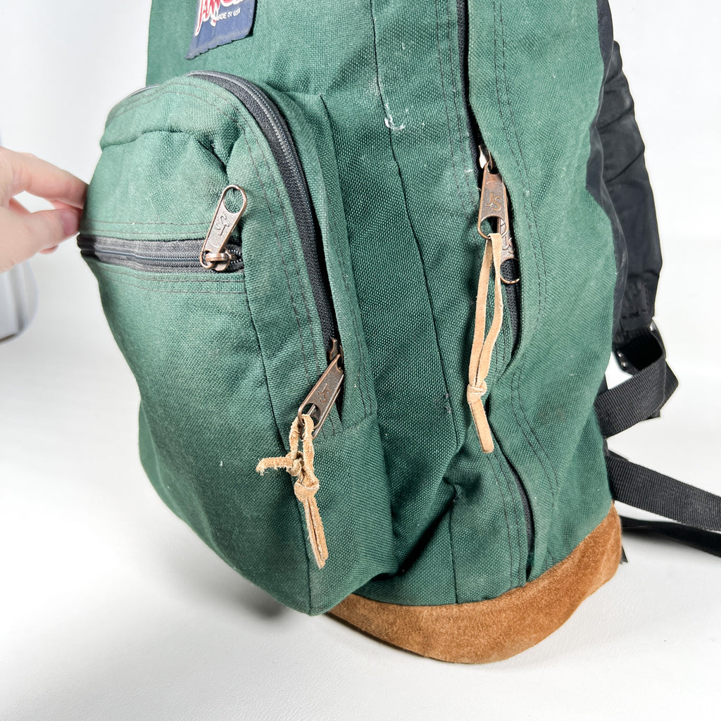Vintage 1993 JanSport Leather Bottom Backpack CobbleStore Vintage Vintage 1993 JanSport Leather Bottom Backpack CobbleStore Vintage