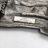 Vintage 1984 Bergamot Brass Works New York Wildlife Belt Buckle