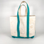 Vintage 90's LL Bean Green Straps "Olivia" Boat and Tote Bag