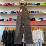 Modern 2015 Carhartt Brown Duck Bib R06 DKB 34x30 Overalls