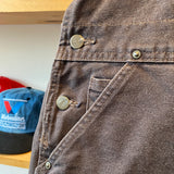 Modern 2015 Carhartt Brown Duck Bib R06 DKB 34x30 Overalls