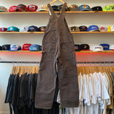 Modern 2015 Carhartt Brown Duck Bib R06 DKB 34x30 Overalls
