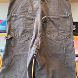 Modern 2015 Carhartt Brown Duck Bib R06 DKB 34x30 Overalls