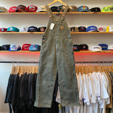 Vintage 2004 Carhartt R27 MOS 34x29 Moss Green Insulated Overalls